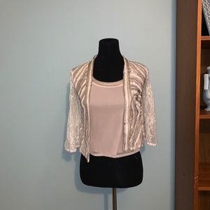 ALEXANDRA ROSATI Vintage Tank and Cardigan Se - 6P